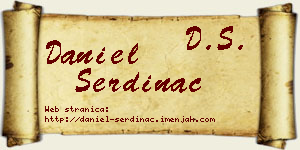 Daniel Serdinac vizit kartica